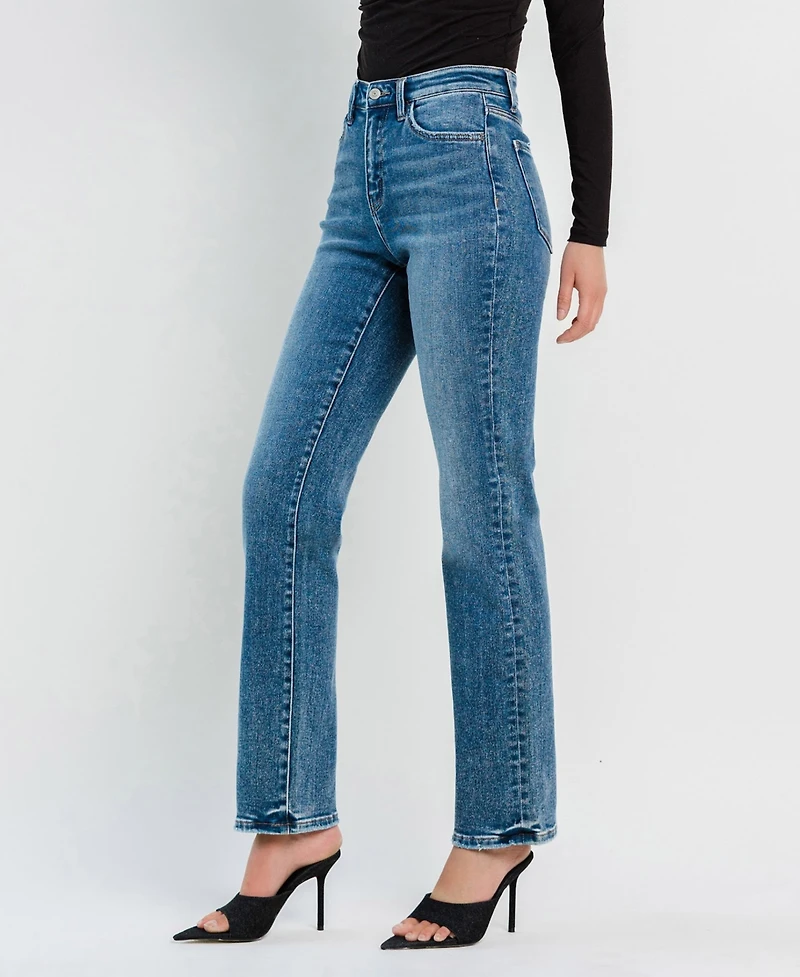 Flying Monkey Women's High Rise Straight Jeans