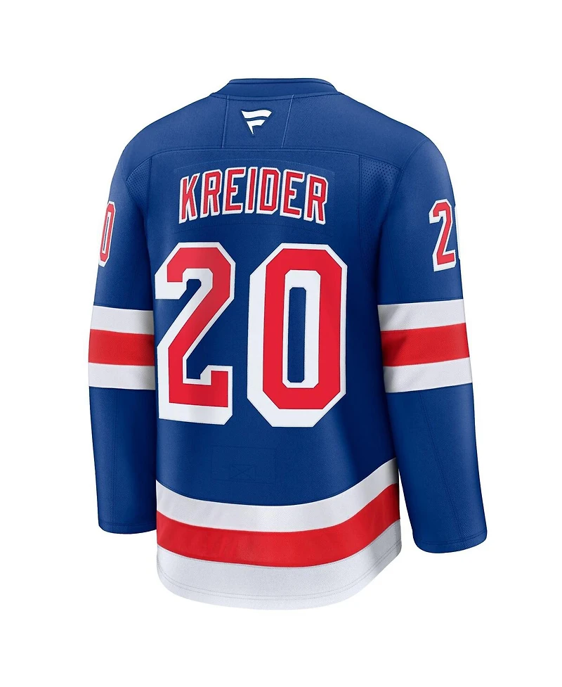 Fanatics Men's Chris Kreider Blue New York Rangers Home Premium Jersey