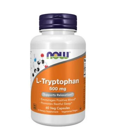 Now Foods L Tryptophan 500 Mg 60 Vcaps