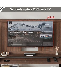 40-60 Inch Universal Tv Stand, Movable Media Console, Entertainment Center with 3-Layer Storage Rack