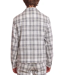 Paisley & Gray Men's Milo Slim Fit Long Sleeve Zip Front Plaid Bomber Jacket