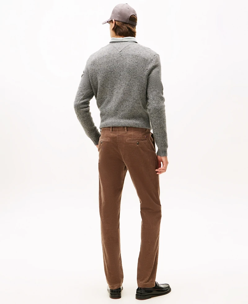 Tommy Hilfiger Men's Denton Slim Straight Fit Corduroy Chinos