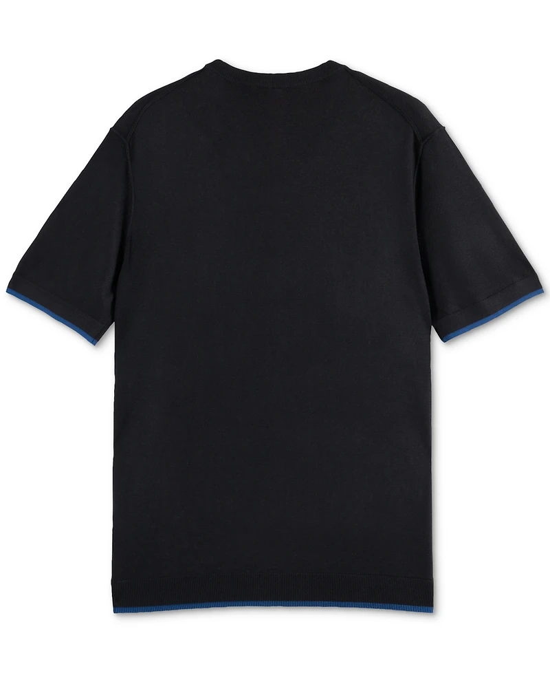 Scotch & Soda Men's Relaxed Fit Short Sleeve Textured T-Shirt