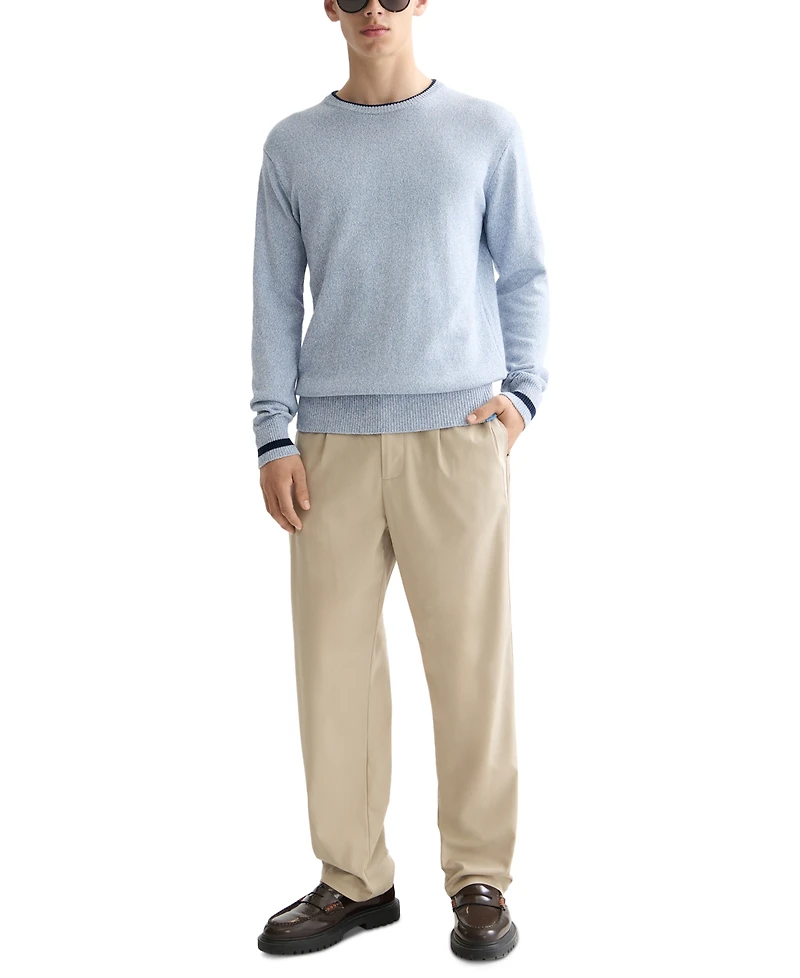 Scotch & Soda Men's Long Sleeve Melange Crewneck Sweater