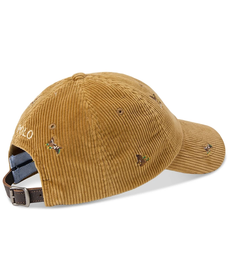Polo Ralph Lauren Men's Duck-Embroidered Corduroy Ball Cap