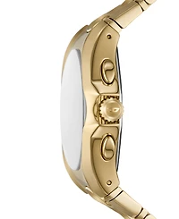 Diesel Men's D-Curve Quartz Chronograph Gold Stainless Steel Watch, 48mm
