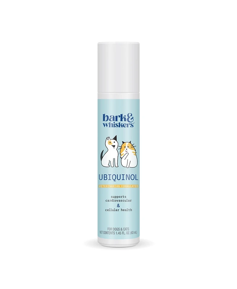 Bark & Whiskers Ubiquinol Liquid Pump for Dogs & Cats, 1.45 Fl. Oz. (43 mL), 149 Pumps, Supports Healthy Immune Function, Veterinarian Formulated, Non