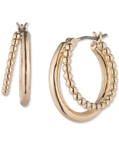 Lauren Ralph Small Beaded Split Hoop Earrings, 0.58"