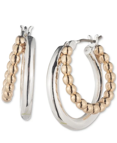 Lauren Ralph Small Beaded Split Hoop Earrings, 0.58"