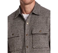 Weatherproof Vintage Men's Mixy Knit Long Sleeve Snap-Front Shirt Jacket