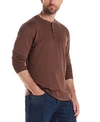 Weatherproof Vintage Men's Long-Sleeve Jersey Henley Shirt