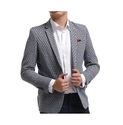 Elie Balleh Toddler Slim Fit Geometric Brocade Blazer