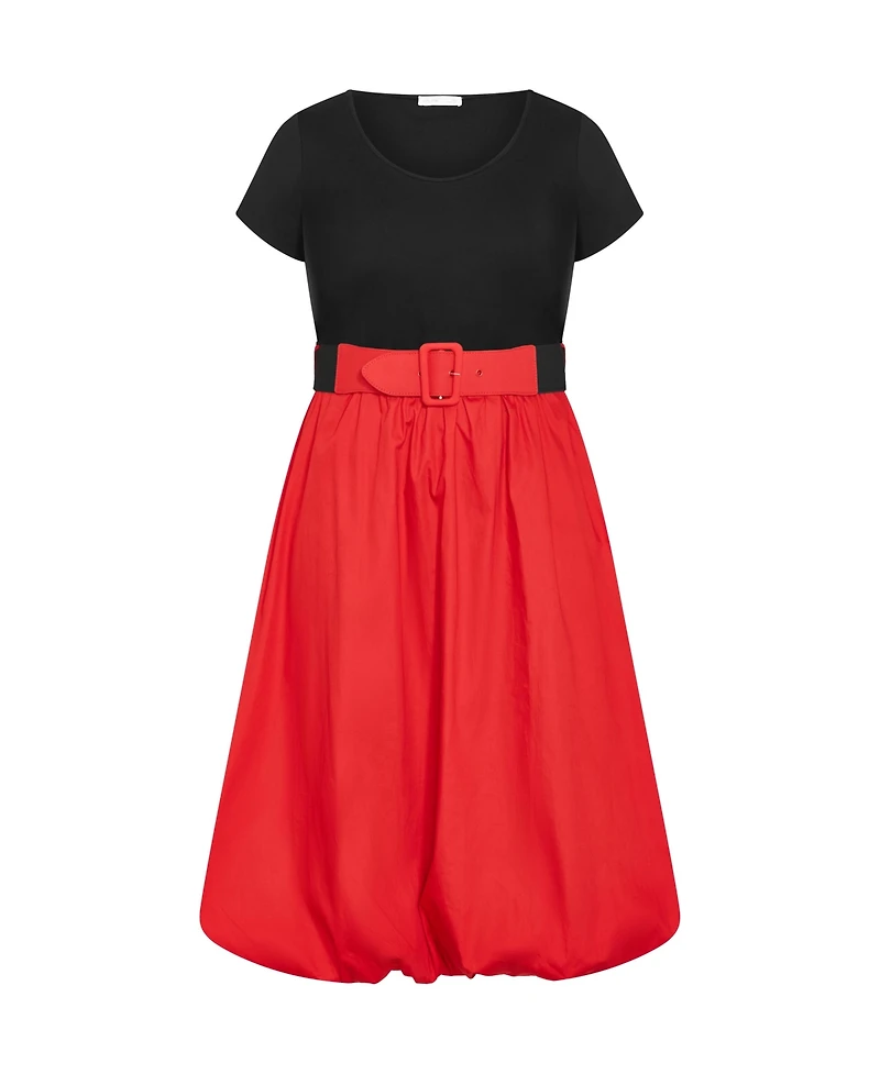 City Chic Women's Plus Paris Love Dress