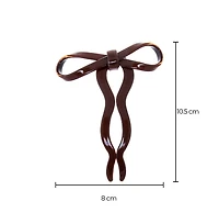 Brown Frilly Ribbon Hair Pin By Adina Eden