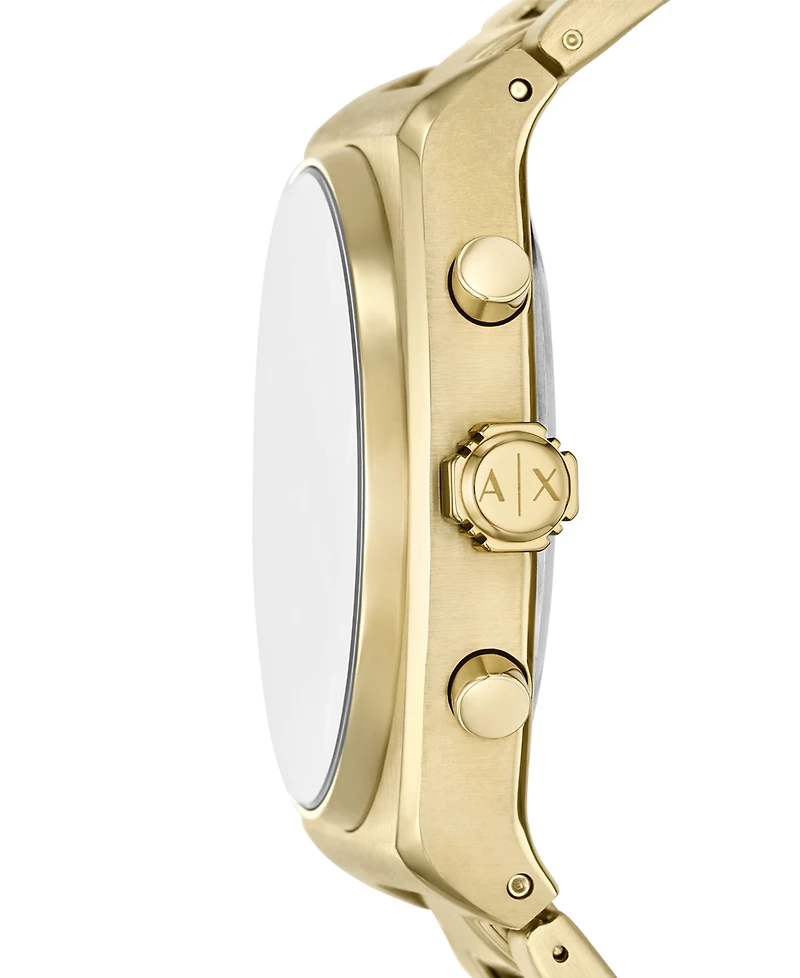 A|X Armani Exchange Men's Quartz Chronograph Gold Stainless Steel Watch, 40mm