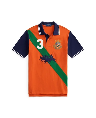 Polo Ralph Lauren Big Boys Triple Pony Cotton Mesh Shirt