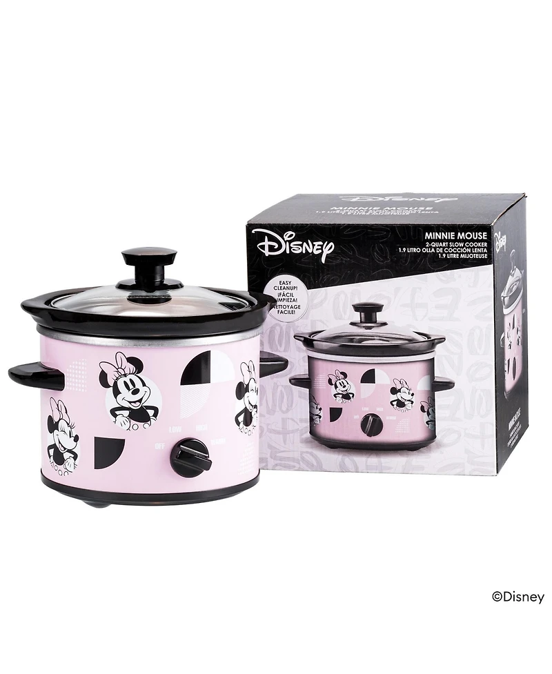 Uncanny Brands Disney Minnie Mouse 2-Qt Slow Cooker