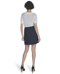 Calvin Klein Women's Ribbed Short-Sleeve Sweater