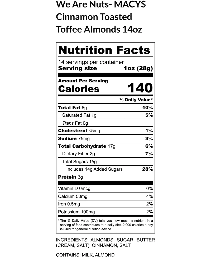 R.h. Macy & Co. Cinnamon Toffee Almond Crunch Gift Tin, 14 oz., Macy's Exclusive