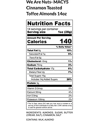 R.h. Macy & Co. Cinnamon Toffee Almond Crunch Gift Tin, 14 oz., Macy's Exclusive