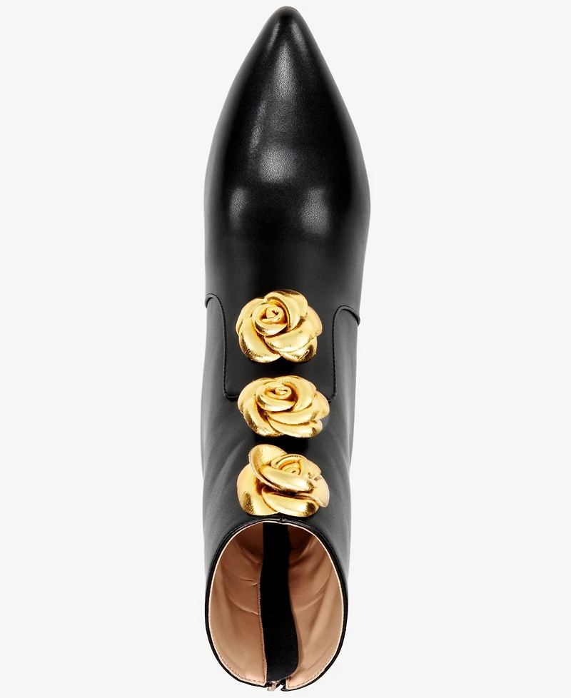 Things Ii Come Women's Brandy Luxurious Pointed-Toe Dress Booties