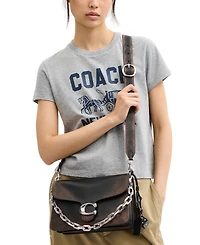 Coach Chain Tabby Small Leather Shoulder Bag