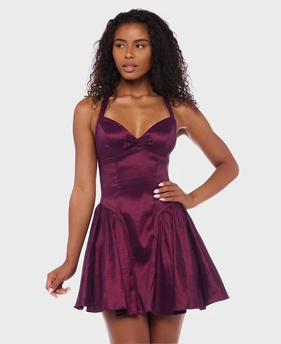 Alex & Sophia Juniors' Sleeveless Short Fit Flare Dress