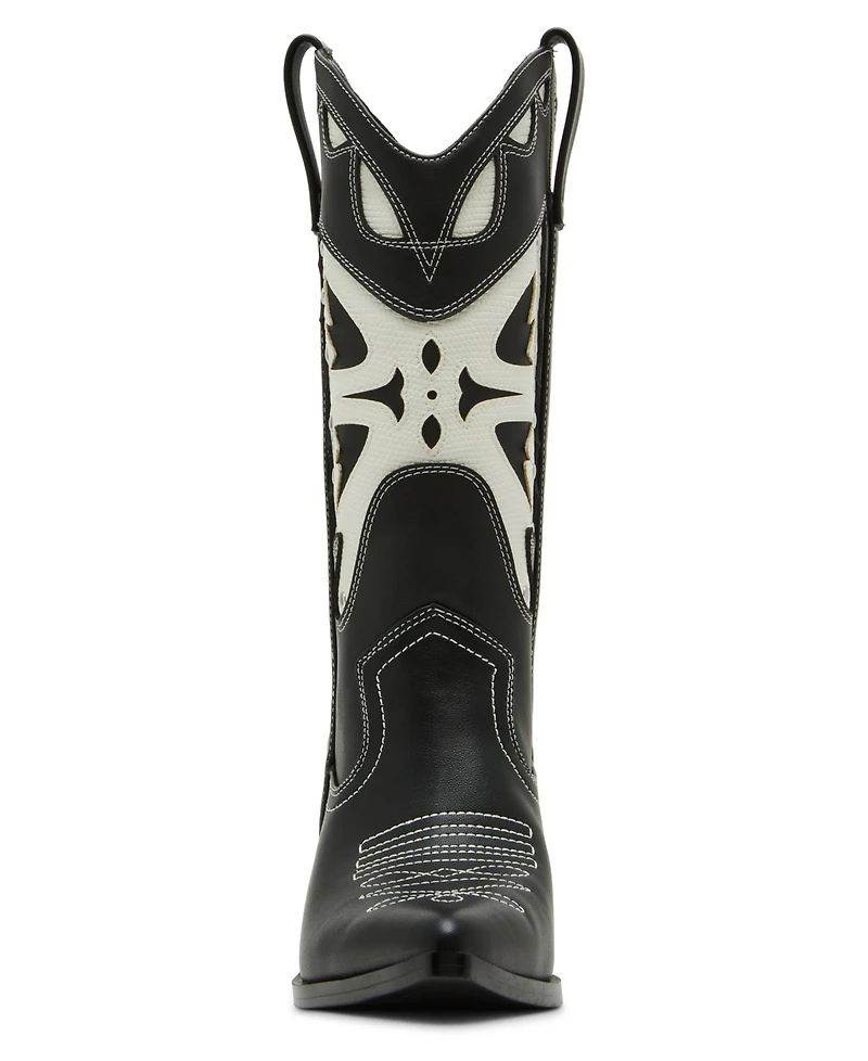 Madden Girl Women's Saloonn Novelty Cowboy Boots
