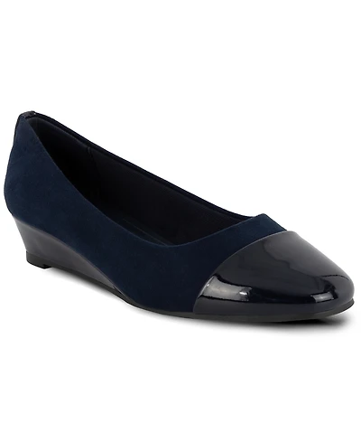 Jones New York Women's Junelle Cap Toe Wedge Flats