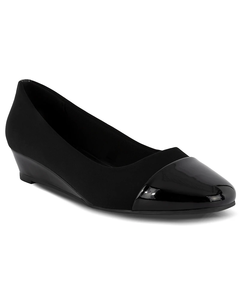 Jones New York Women's Junelle Cap Toe Wedge Flats