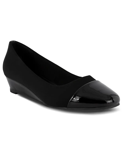 Jones New York Women's Junelle Cap Toe Wedge Flats