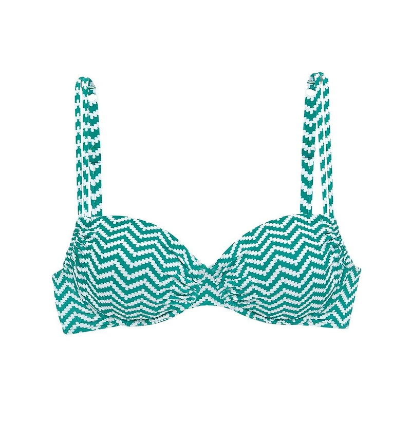Lascana Women's Chevron Underwire Bikini Swimsuit Top Bra Sizing