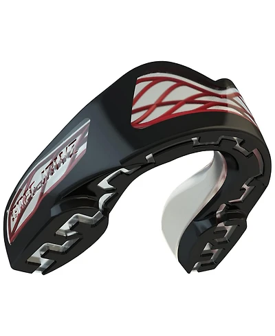 SafeJawz Nitro Triple Layer Shock Cage Mouth Guard with Case for Basketball, Lacrosse, Football, Mma, Hockey, Wrestling - Gray
