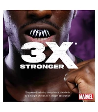 SafeJawz Marvel Sports Mouthguard Dual Layer Premium Mouth Guard with Case for Basketball, Football, Mma, Hockey - Junior Iron Man