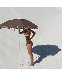 Compact Beach Umbrella: Rustico Driftwood