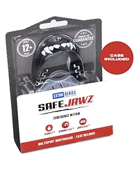 SafeJawz Extro Dual Layer Mouth Guard with Case for Basketball, Lacrosse, Football, Mma, Hockey, Wrestling - Adult 12+ Years Goldie