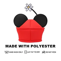 Disney Minnie Mouse Ears & Flower Red Novelty Cosplay Pillbox Hat