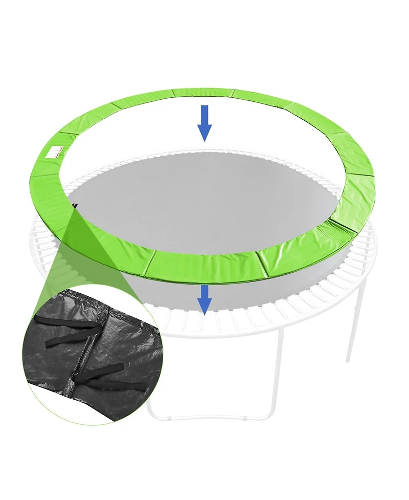 Yescom Trampoline Mat & Pad Replacement Kit with V-Hooks Fits ft Trampoline Frame