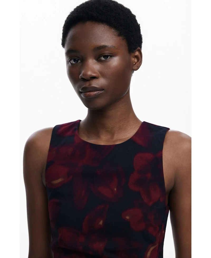 Desigual Women's Ruched pinafore dress