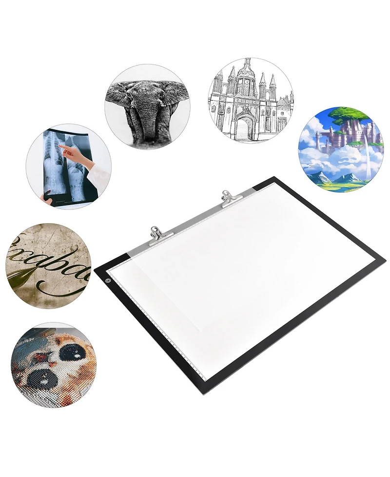 Yescom 23"x16" A2 Led Light Box Copy Pad Tracing Drawing Board Dimming Artist 2 Pack