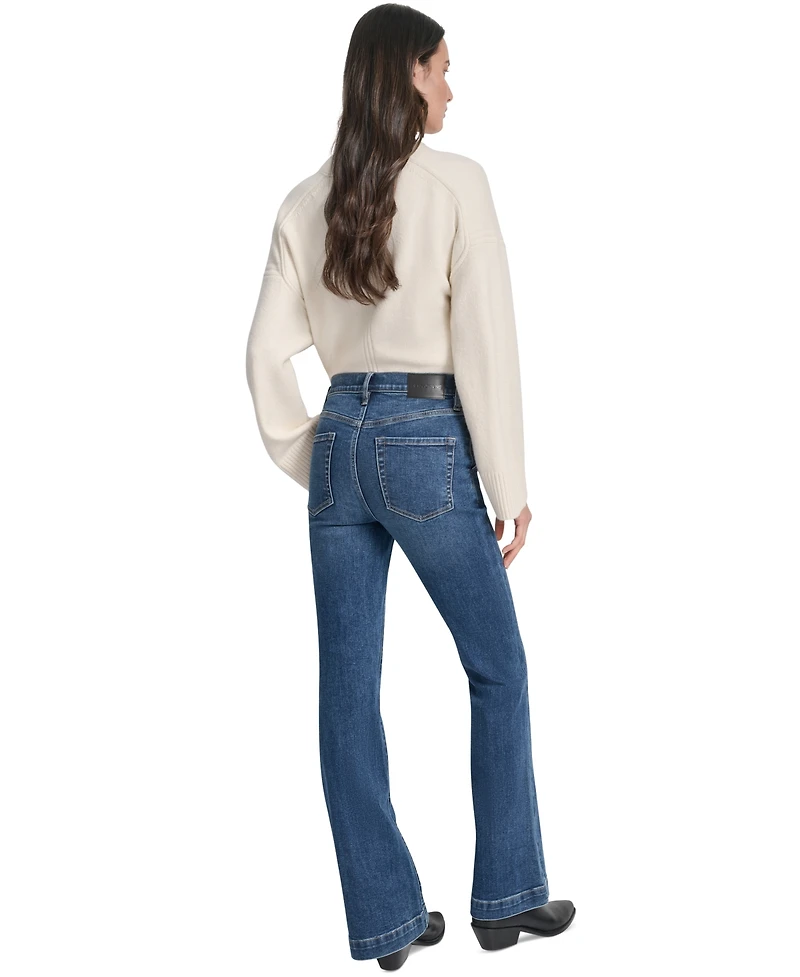 Dkny Jeans Women's High-Rise Flare Trouser