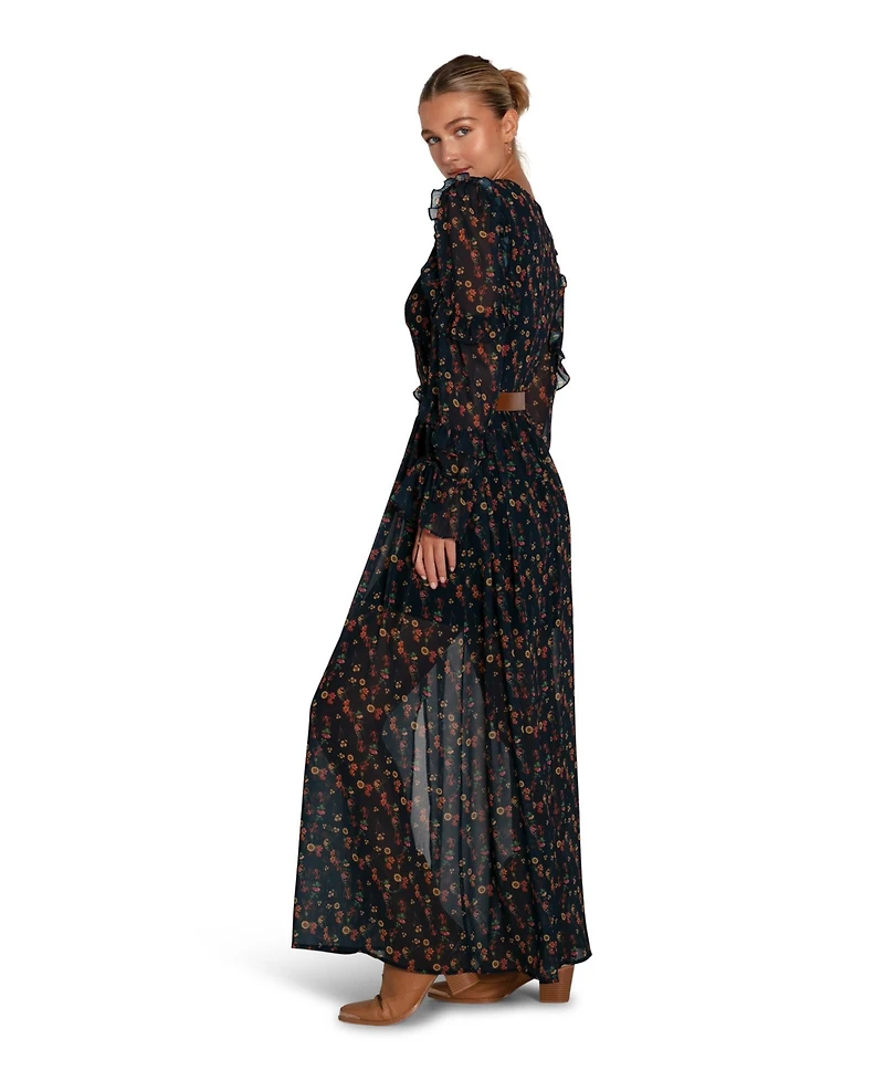 Belle & Bloom Women's Come As You Are Floral Maxi Dress