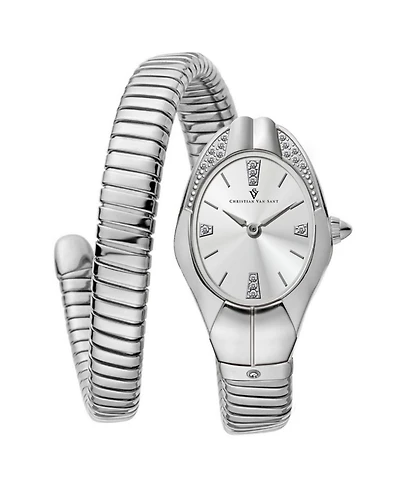 Christian Van Sant Women's Naga Silver Dial Watch