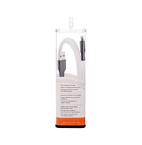 Ventev Flat Usb A to Apple Lightning High Speed Tangle-Free 3 Foot Cable-White