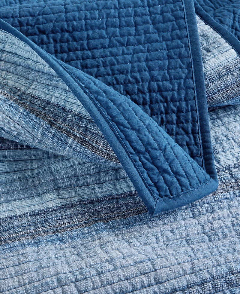 Charter Club Textured Yarn Dye 3-Pc. Quilt Set, Full/Queen, Macy's Exclusive
