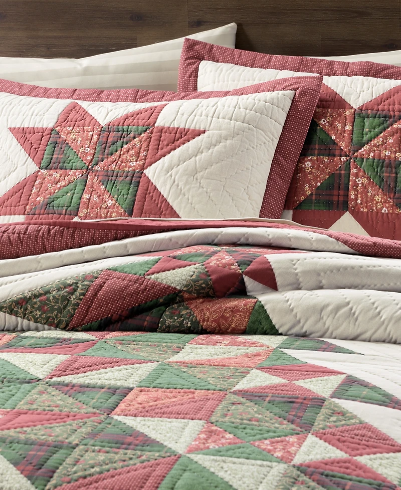 Charter Club Tinsel Tree 3-Pc. Quilt Set, Full/Queen, Macy's Exclusive