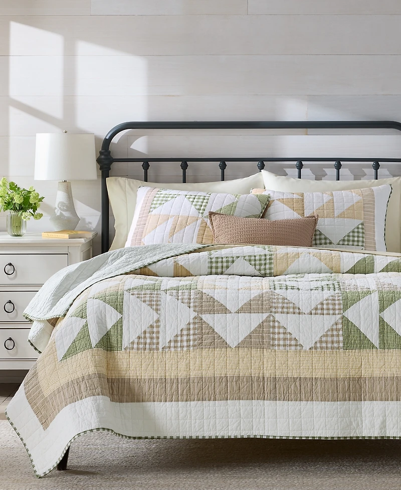 Charter Club Woodland Patchwork 2-Pc. Quilt Set, Twin, Macy's Exclusive