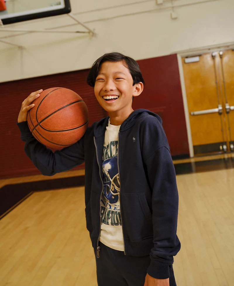 abercrombie kids Boys Essential Full Zip Hoodie