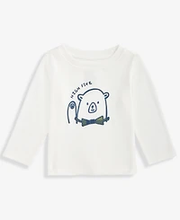 First Impressions Baby Boys Long-Sleeve Bear Graphic T-Shirt, Macy's Exclusive