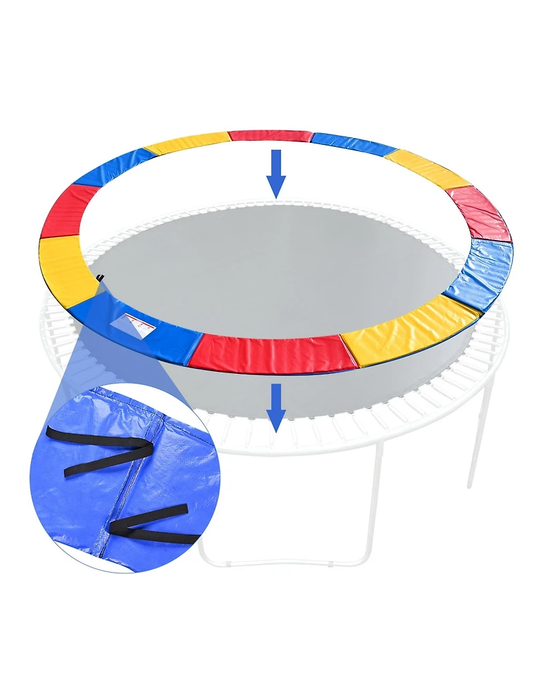 Yescom Trampoline Mat & Pad Replacement Kit with 72V-Ring Fits ft Trampoline Frame